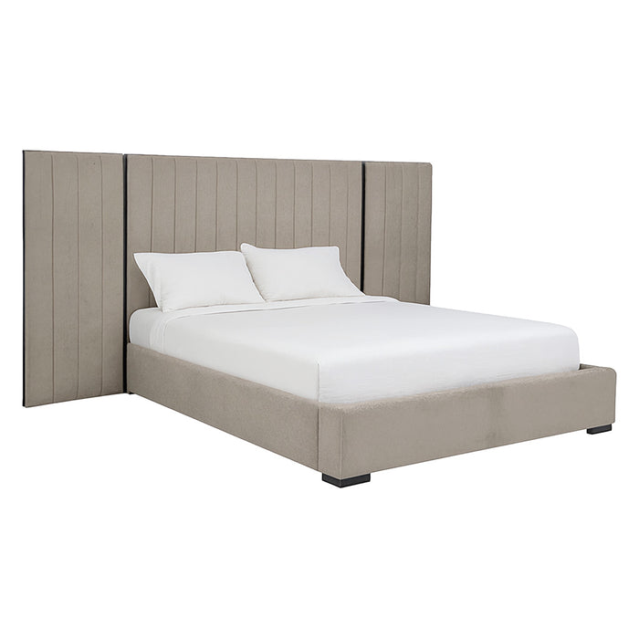 CAMA QUEEN TAPIZADA NORRIS