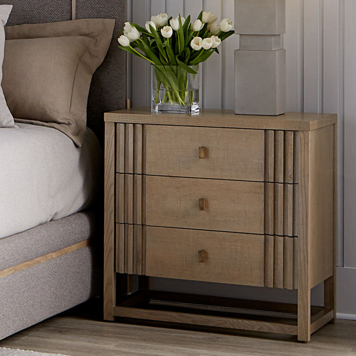 MESA DE NOCHE NORTH SIDE 3 GAVETAS