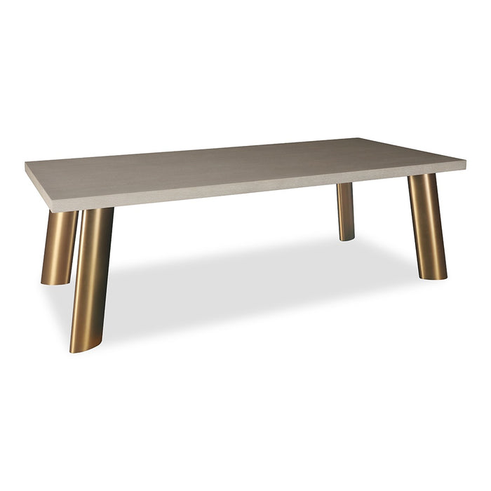 MESA COMEDOR RECTANGULAR PATAS BRONCE