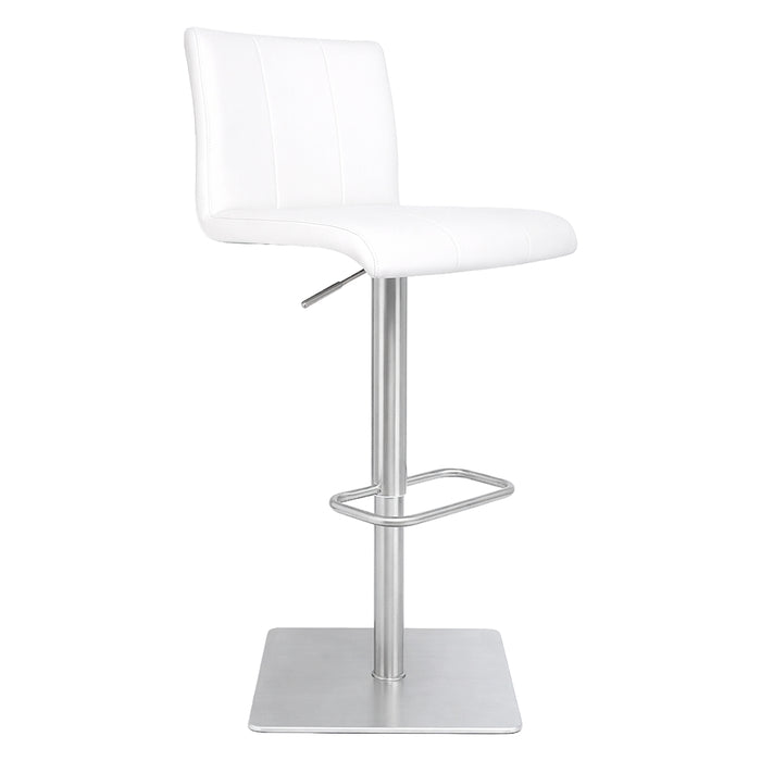 SILLA DE BAR AJUSTABLE BLANCO