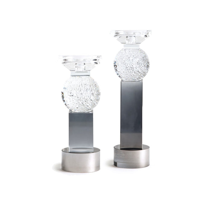 CANDELABROS DE CRISTAL SET DE 2