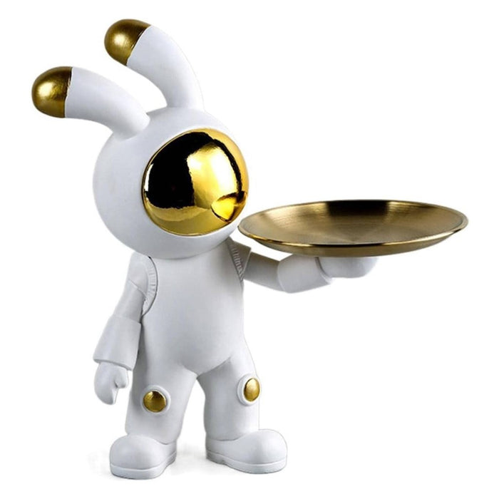 ESCULTURA DE RESINA SPACE BUNNY