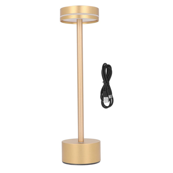 LAMPARA LED RECARGABLE USB DORADA