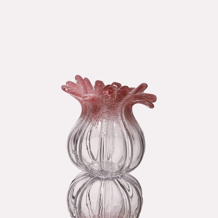 JARRON DE VIDRIO PINK SEA ANEMONE GRANDE