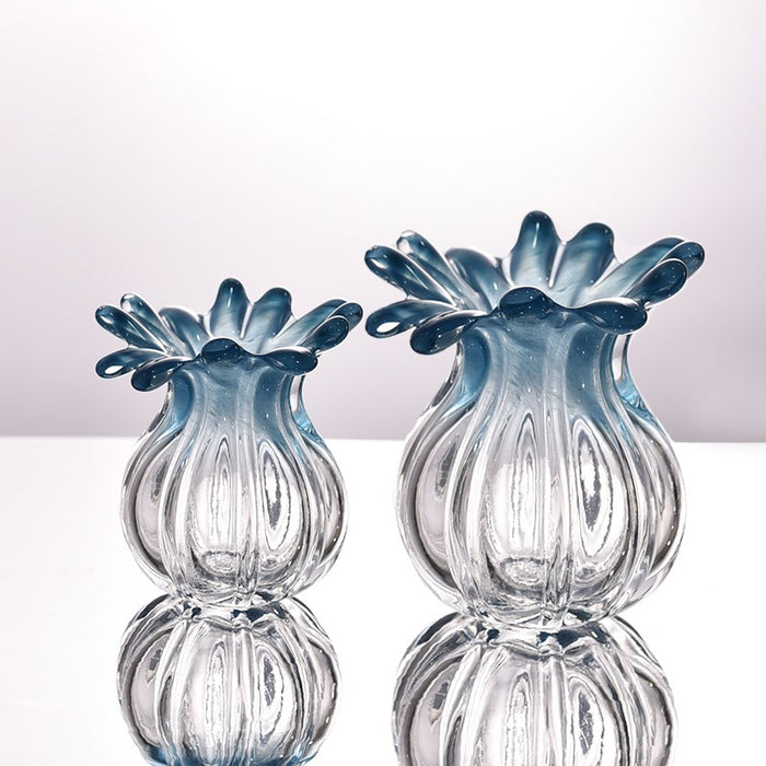 JARRON DE VIDRIO BLUE SEA ANEMONE PEQUEÑO