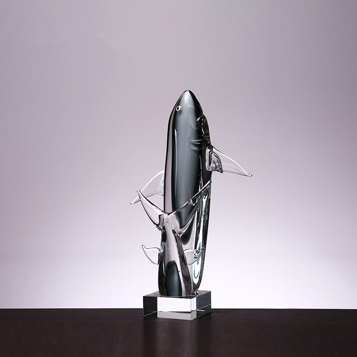 ESCULTURA DE VIDRIO SHARK
