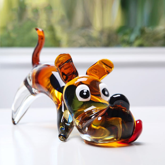 ESCULTURA DE VIDRIO DOG