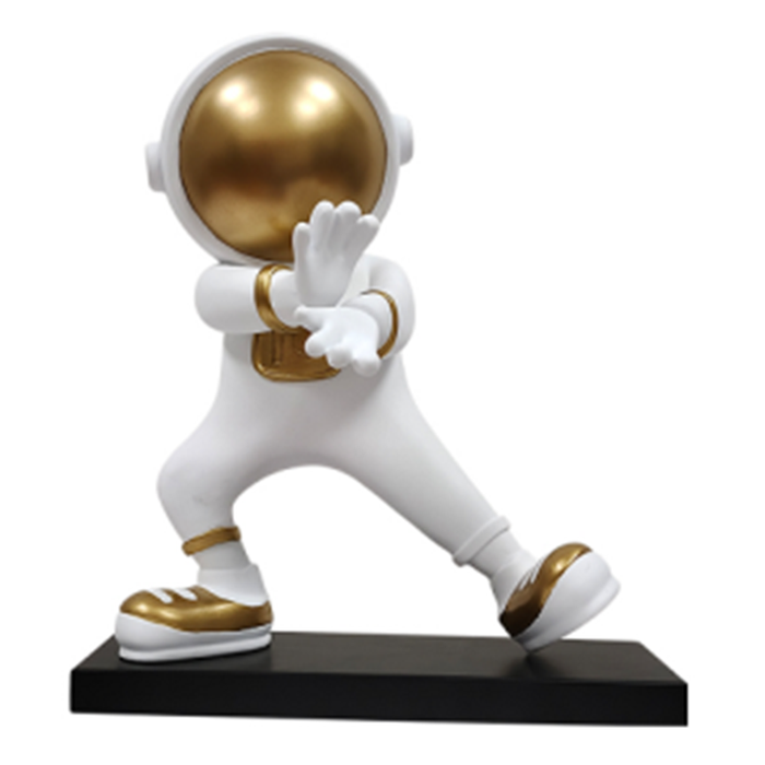 ESCULTURA DE RESINA MARTIAL ART ASTRONAUT