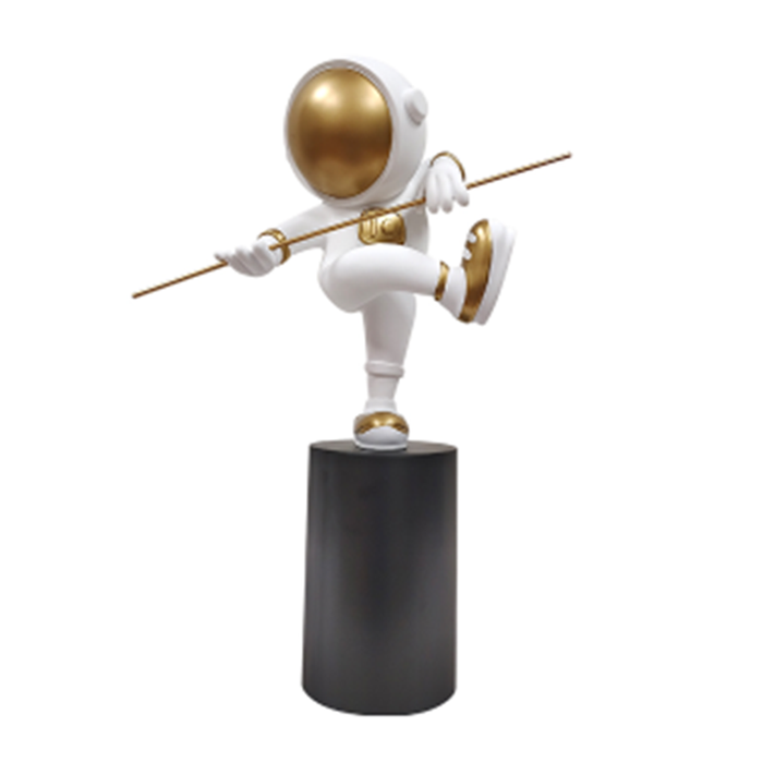 ESCULTURA DE RESINA MARTIAL ART ASTRONAUT