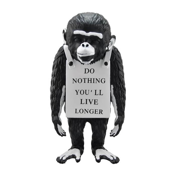 ESCULTURA DE RESINA MONKEY MESSAGE