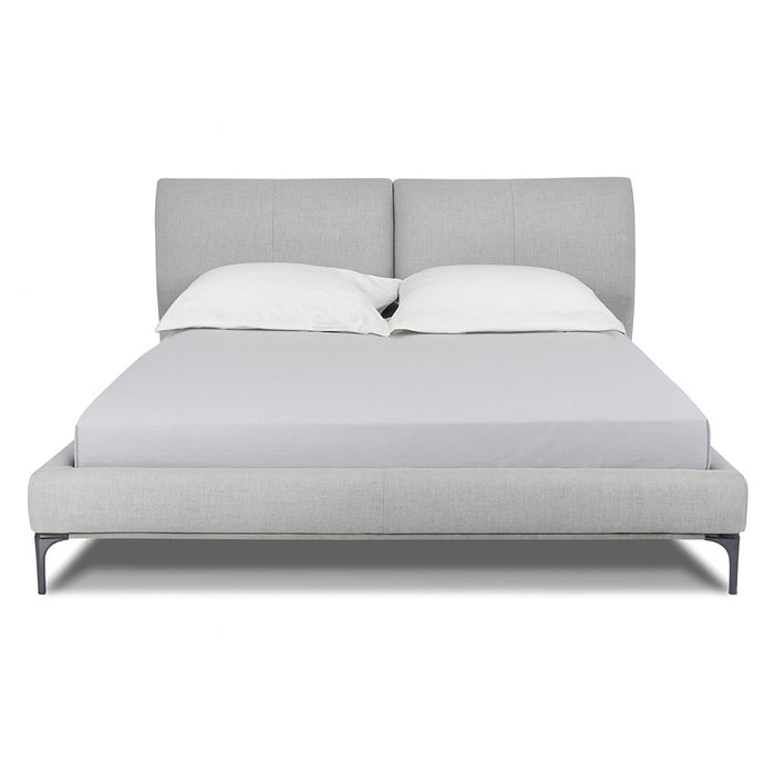 CAMA KING ALLURE TELA GRIS CLARO