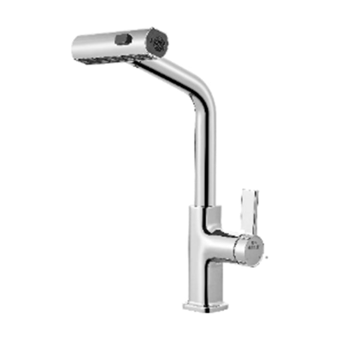 GRIFO FREGADOR MULTIFUNCIONAL CON MANGUERA EXTRAIBLE CROMO