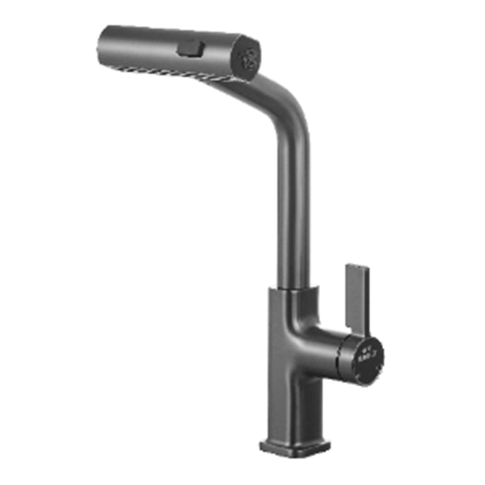 GRIFO FREGADOR MULTIFUNCIONAL CON MANGUERA EXTRAIBLE GUN GRIS