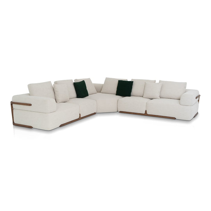 SOFA SECCIONAL CON DETALLES FRESNO ROBLE