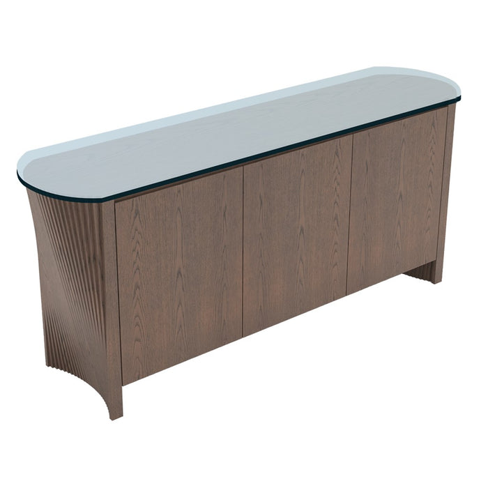 BUFETERA DE FRESNO CON TOP DE VIDRIO