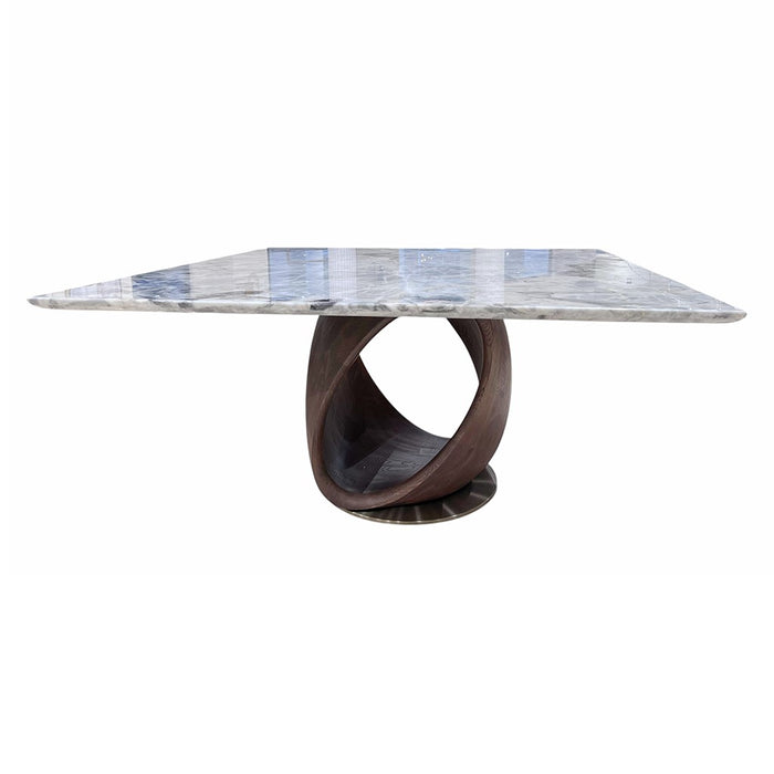 MESA COMEDOR CUADRADA CON TOP MARMOL VICTORIA