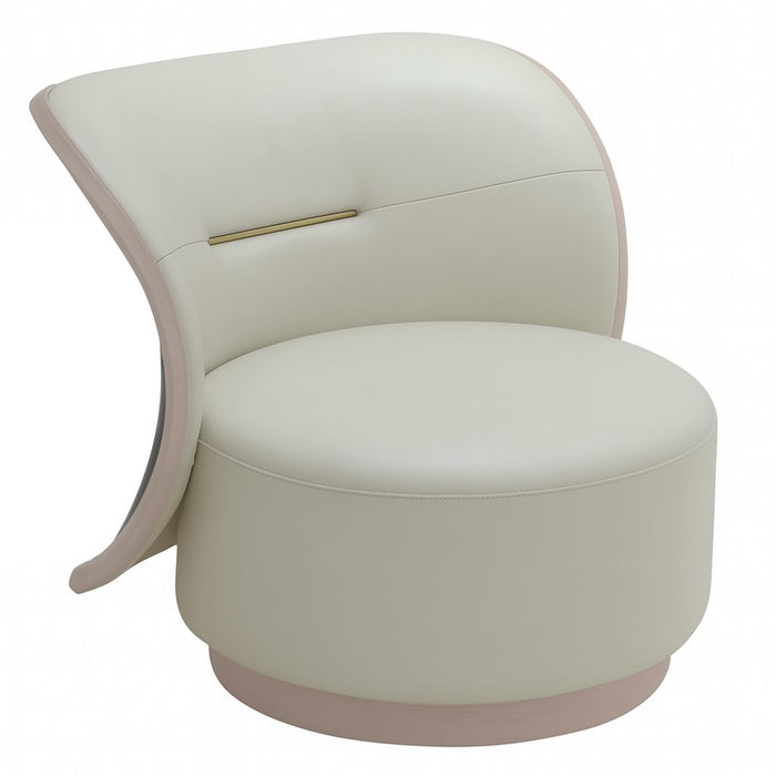 POLTRONA GIRATORIA PU MARFIL