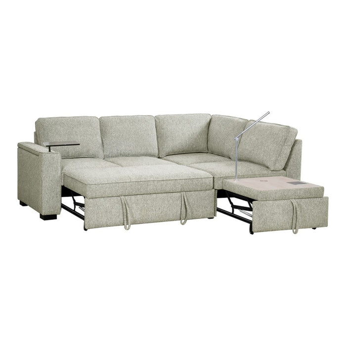 SOFA CAMA SECCIONAL CON CHAISE DERECHO BLANTON BEIGE