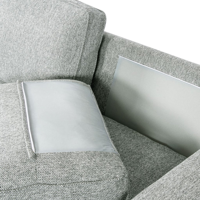 SOFA CAMA SECCIONAL CON CHAISE IZQUIERDO BLANTON GRIS