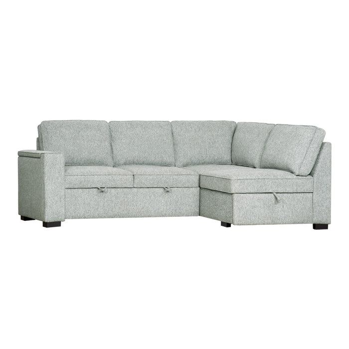 SOFA CAMA SECCIONAL CON CHAISE DERECHO BLANTON GRIS