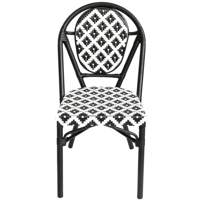 SILLA BISTRO NEGRO Y BLANCO