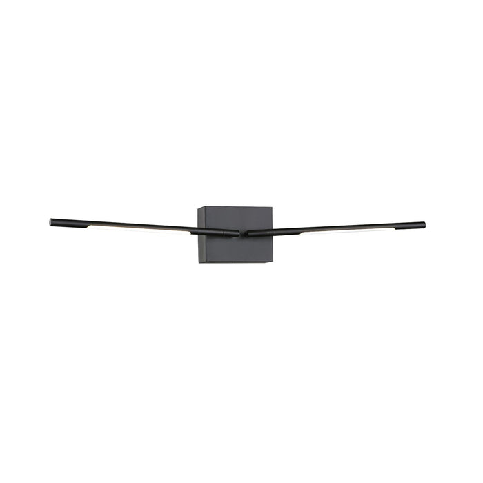 LAMPARA LED TUBULAR DE PARED NEGRA LUZ BLANCA