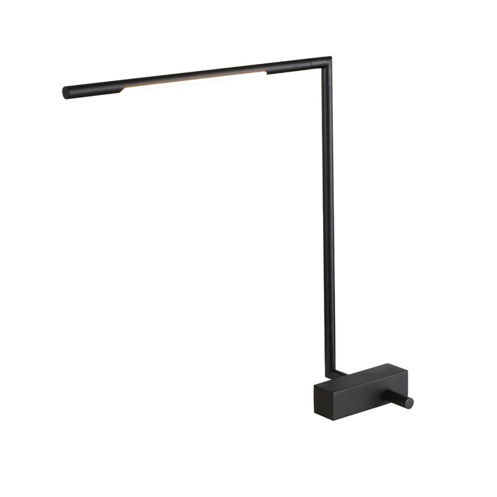 LAMPARA LED TUBULAR DE MESA NEGRA LUZ BLANCA