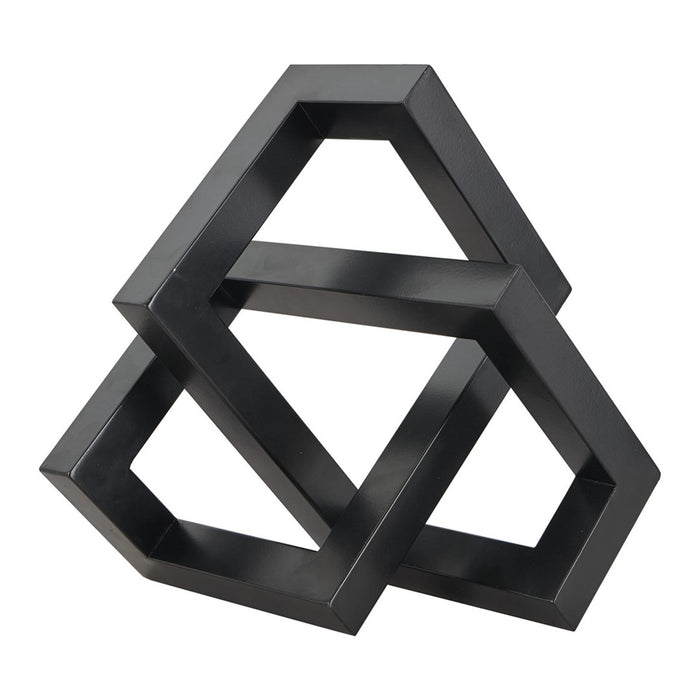 ESCULTURA GEOMETRICA NEGRA