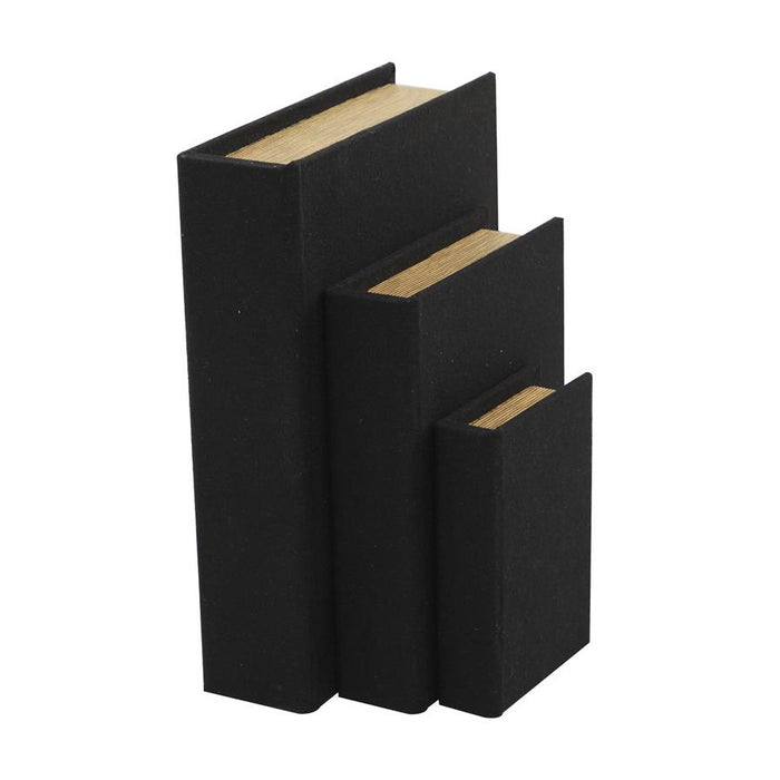 CAJAS LIBRO NEGRO SET DE 3