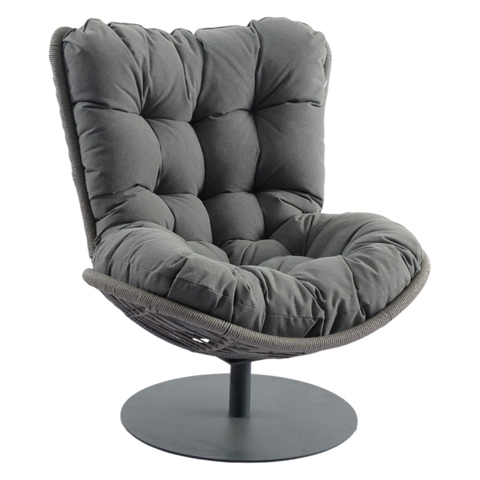 SILLA GIRATORIA GRIS