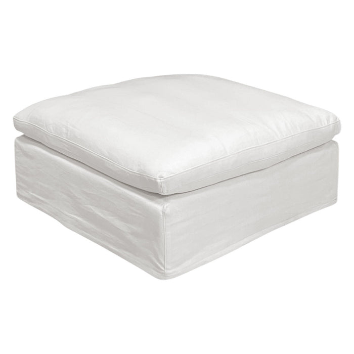 SOFA MODULAR -PARTE OTTOMAN TELA BLANCO HUESO