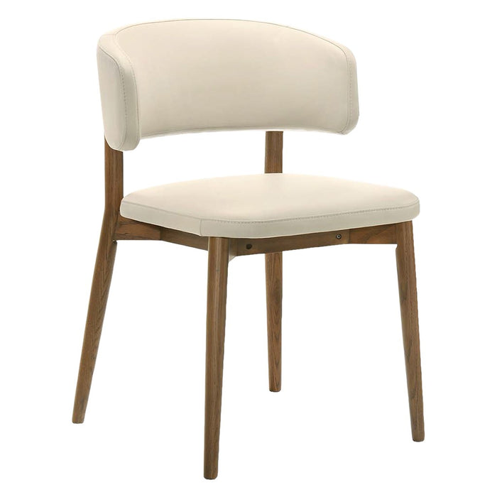 SILLA COMEDOR CUERO IVORY