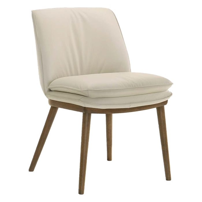 SILLA COMEDOR CUERO IVORY