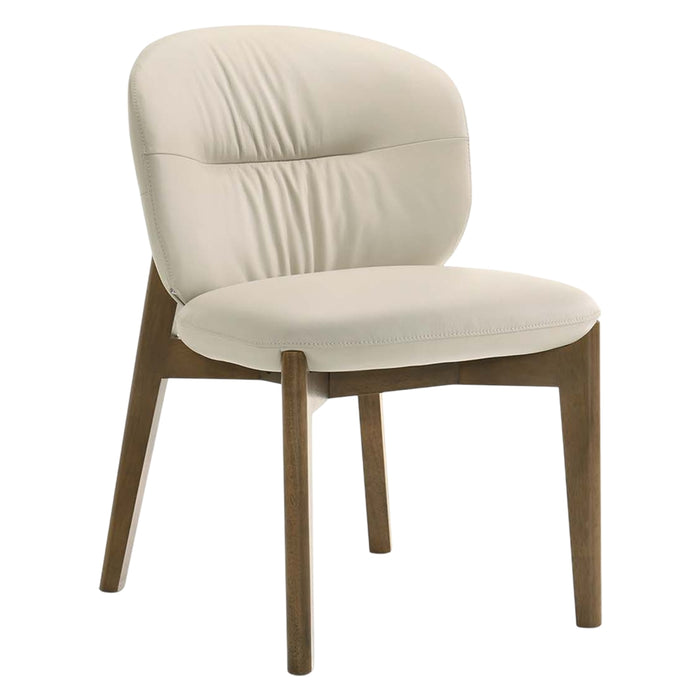 SILLA COMEDOR CUERO IVORY