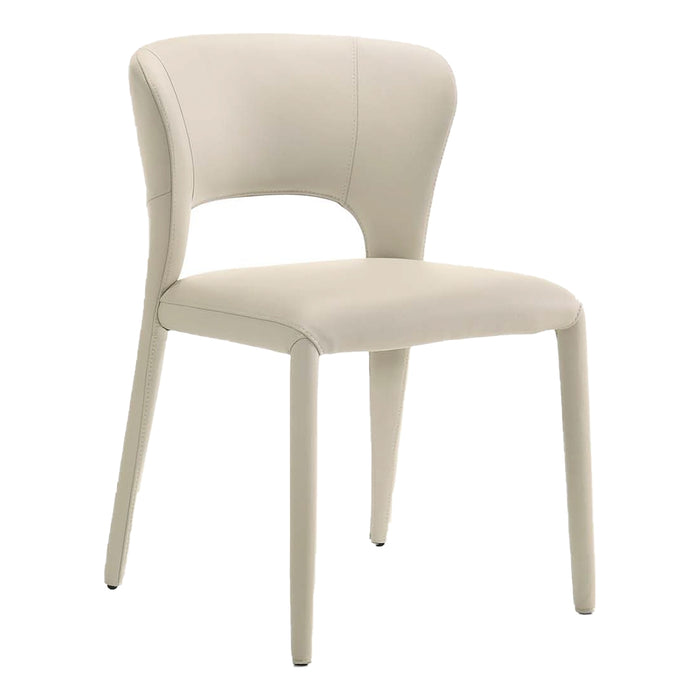 SILLA COMEDOR CUERO IVORY