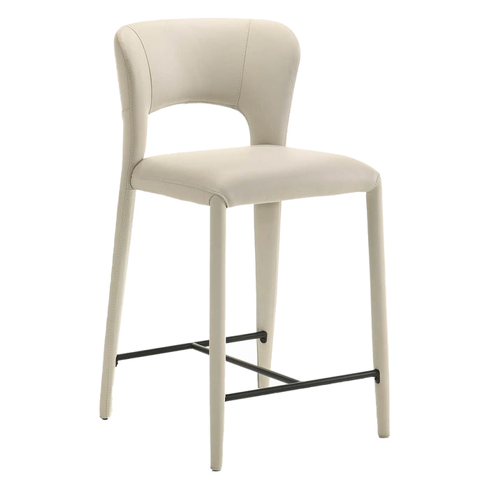 SILLA COUNTER CUERO IVORY