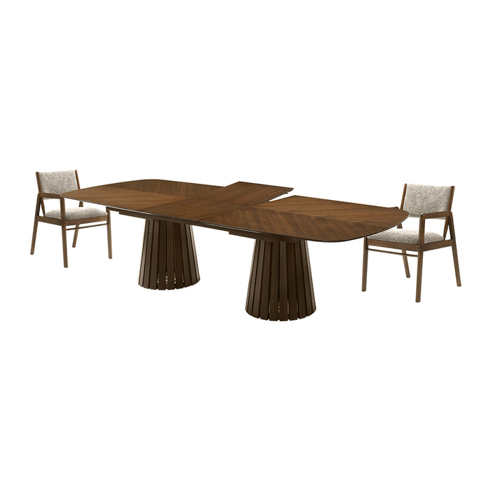 SET COMEDOR (7 PZAS) MADERA NUEZ