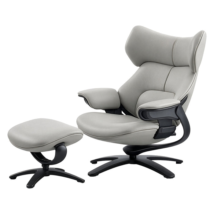 RECLINABLE CON PIECERO MICROFIBRA GRALEV BEIGE
