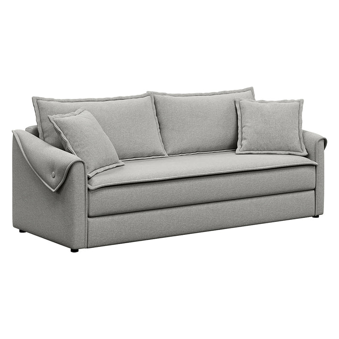 SOFA CAMA CON ALMACENAMIENTO GRIS