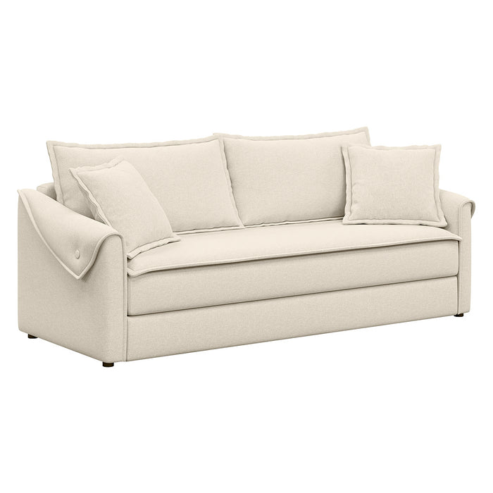 SOFA CAMA CON ALMACENAMIENTO BEIGE