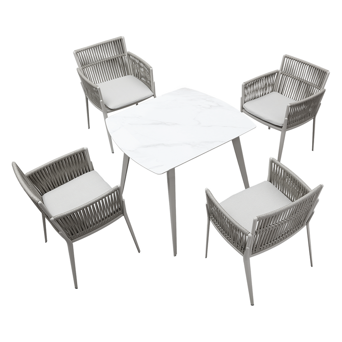 SET COMEDOR EXTERIOR (5 PZAS) HESTIA