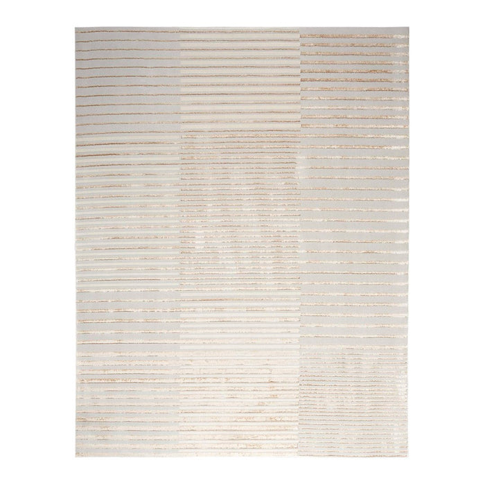 ALFOMBRA BRUSHSTROKES BEIGE SILVER 7'10"X9'10"