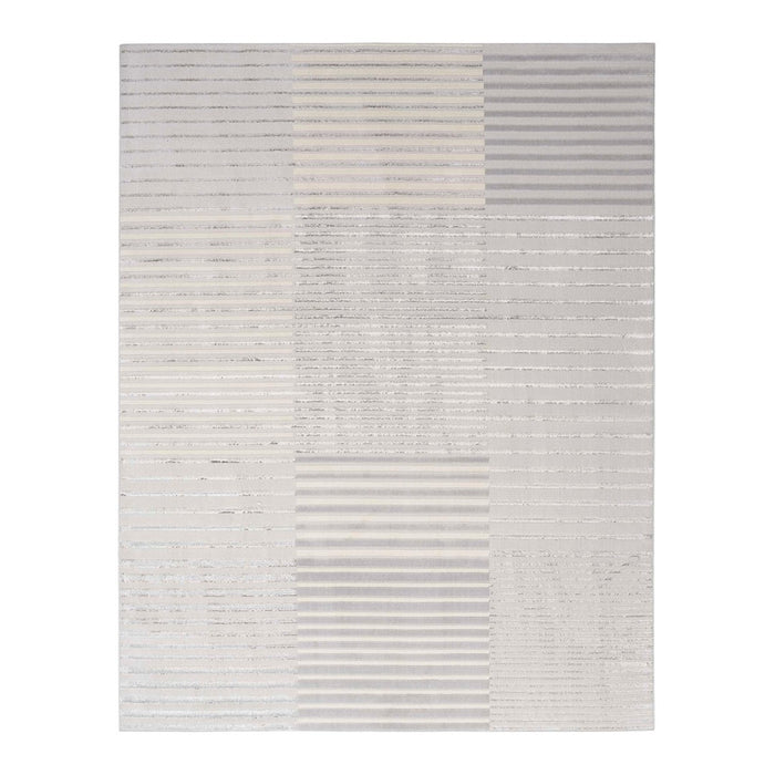 ALFOMBRA BRUSHSTROKES SILVER GREY 7'10"X9'10"