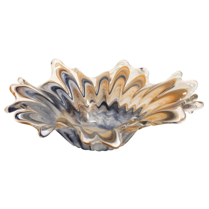 CENTRO DE MESA DE CRISTAL AMBER & LAVAGNA