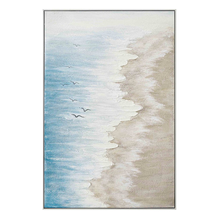 CUADRO CON MARCO BLANCO