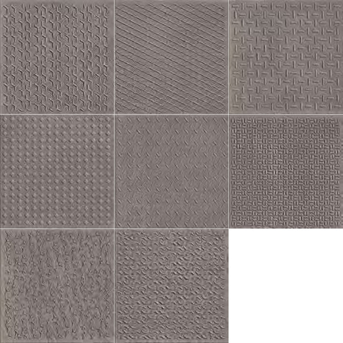 PORCELANATO RECTIFICADO DISTRIC SURTIDO GRIS 37.5 X 37.5 CM