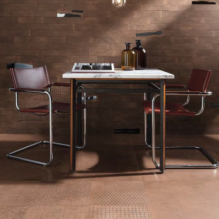 PORCELANATO RECTIFICADO DISTRIC SURTIDO TERRA 37.5 X 37.5 CM