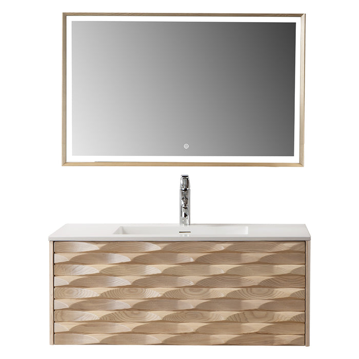 MUEBLE DE BAÑO CON ESPEJO LED 100 CM