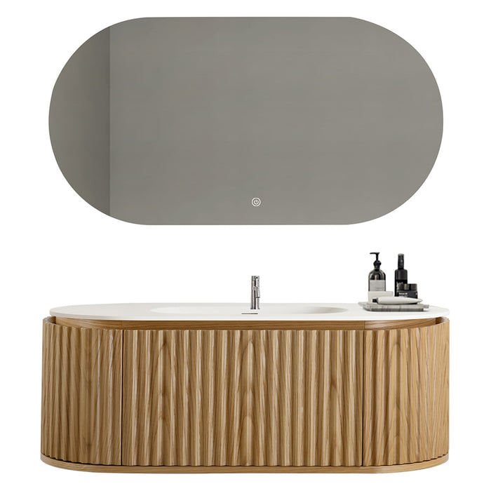 MUEBLE DE BAÑO CON ESPEJO LED 100 CM