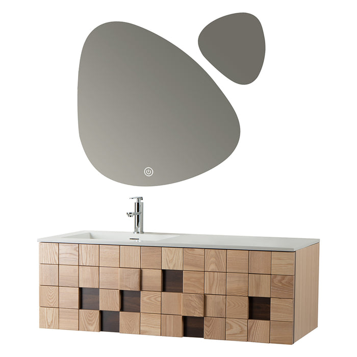 MUEBLE DE BAÑO CON ESPEJO LED 120 CM